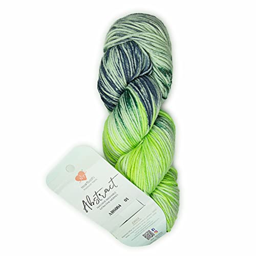 Image of Abstract - India s First Hand Painted Yarn. Machine Washable Superfine Merino Wool. Oekotex Class 1 Certified. (Shade no - ABS004)
