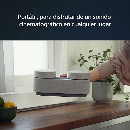 Sony HT-AX7 Sistema de Sonido Surround Portátil para Tablet, Smartphone, Ordenador Portátil, Proyector, Batería 30 Horas, Fácil Conexión Bluetooth, Gris - imagen 3