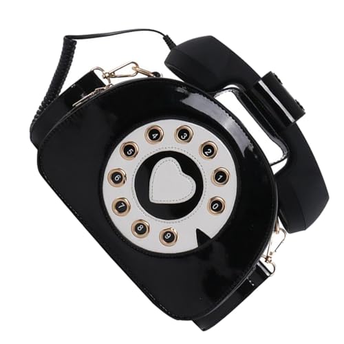 Paquet bandoulière TEHAUX en PU noir étanche en forme de téléphone avec sangle détachable.