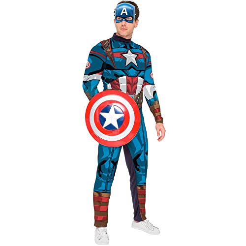 Fantasia Classica Adulta Avengers Capitao America Regina Festas M 01 Un.