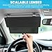 Sun Visor Extender for Car, Anti Glare Car Sunshade Blocker Extension Attachment with Adjustable PC Lens Blocks UV & Sunlight for Short People Driver, Safe Driving