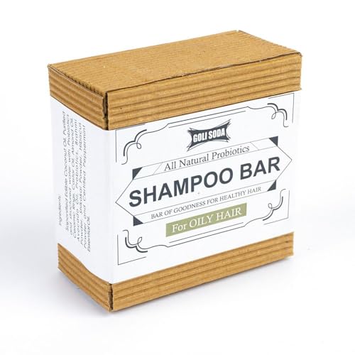 Image of Goli Soda All Natural Probiotics Shampoo Bar for Dry Hair - A Mild Everyday Shampoo for Frizzy and Dry Hair with Natural & Sulphate-Free Ingredients for Deep Moisturization(Pack of 3).