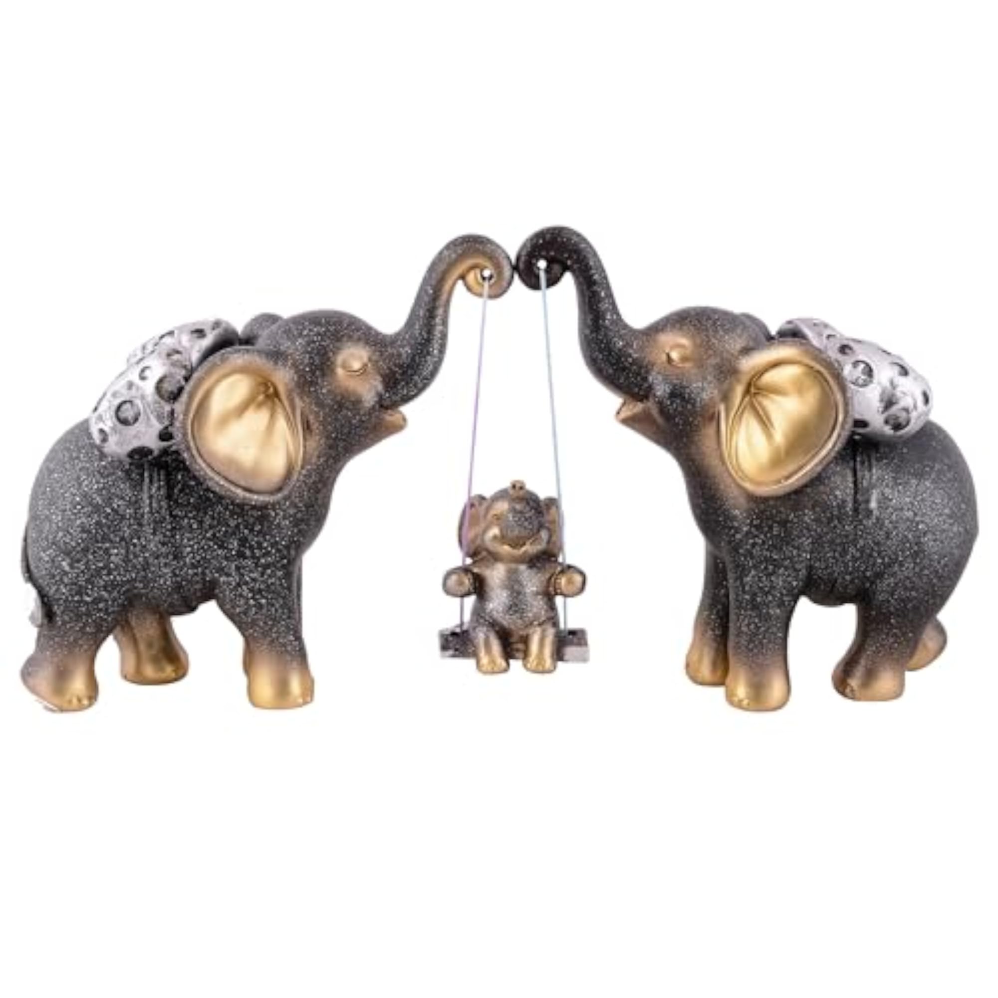 Decorative Elephant Family Showpiece