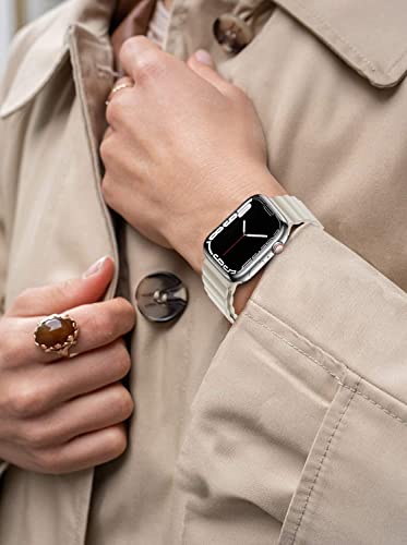 Wowstrap MAGNETIC SILICONE LOOP BAND Magnetic Closure For Apple Watch Band 40Mm 41Mm 38Mm 44Mm 45Mm 42Mm 46Mm 49Mm 44 45 40 41 Mm Kid/Men/Women,Silicone Sport Loop Bracelet Wristband Strap thumb #3