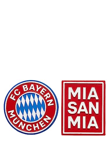 FC Bayern München Magnet Logo 2er-Set Rot I Fußball