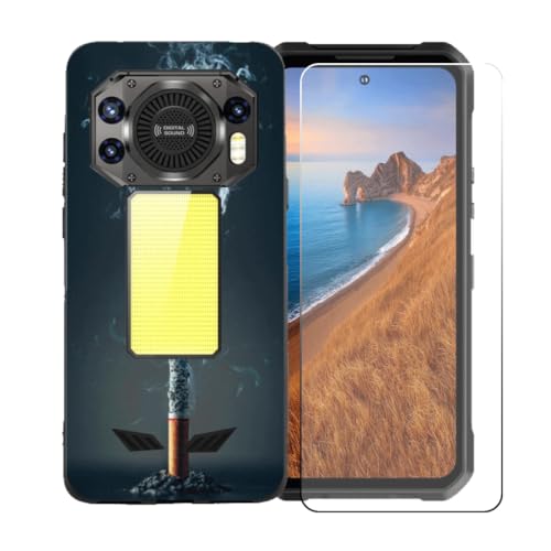 CongJiaLingXi�P�[�X�K�p�� Oukitel WP61 5G (6.78") + �������ꂽ�K���X�X�N���[���v���e�N�^�[�A�_��ȃV���R�[���V�F���o���p�[TPU�ی�J�o�[�̂���,BST18