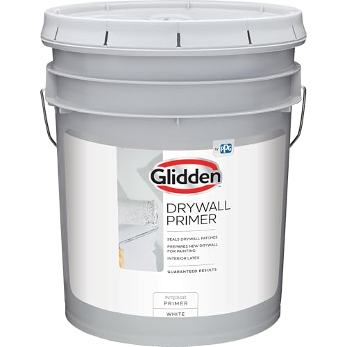Glidden Interior Drywall Primer Flat, White, 5 Gallons