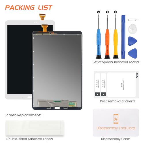 Kit écran Samsung Tab A 10.1 2016 vitre tactile et bloc LCD complet blanc SM-T580