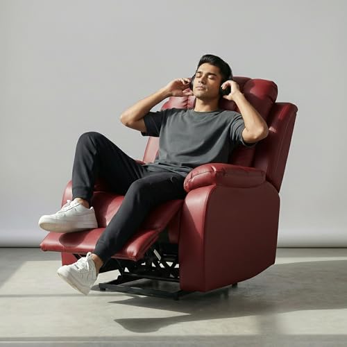 Hush Hiven Store Hush Hiven BigB Motorized Recliner Maroon - Image 3
