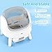 Self Cleaning Cat Litter Box, Automatic Cat Litter Box for Multiple Cats, Integrated Safety Protection with Open-Top Design