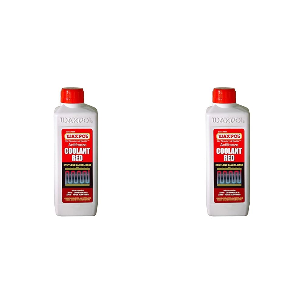 Waxpol Antifreeze Coolant Red Concentrate 1:4-1L for All Petrol, Diesel, and CNG Vehicles Car & Truck (Pack of 2)-image-25