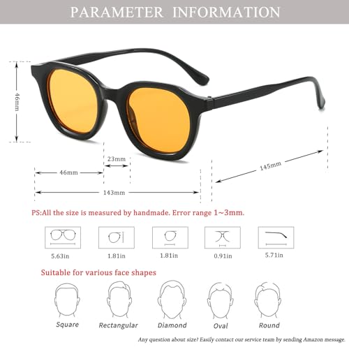 Retro Round Sunglasses for Women Men Fashion Simple Circle Sunglasses UV Protection4