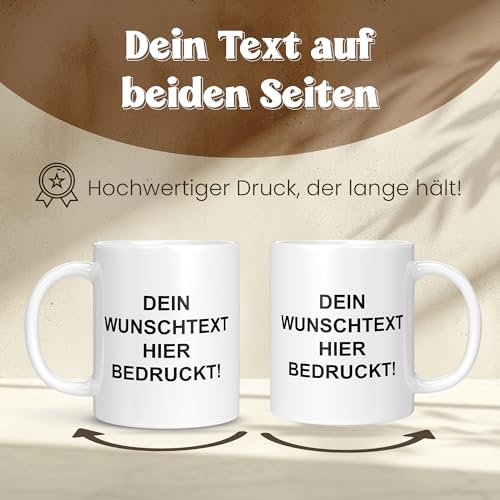 LIEBTASTISCH Personalisierte Tasse – Tasse mit Namen – Spülmaschinen- & Mikrowellengeeignet – In Deutschland bedruckt – 330 ml… – Ansicht 2