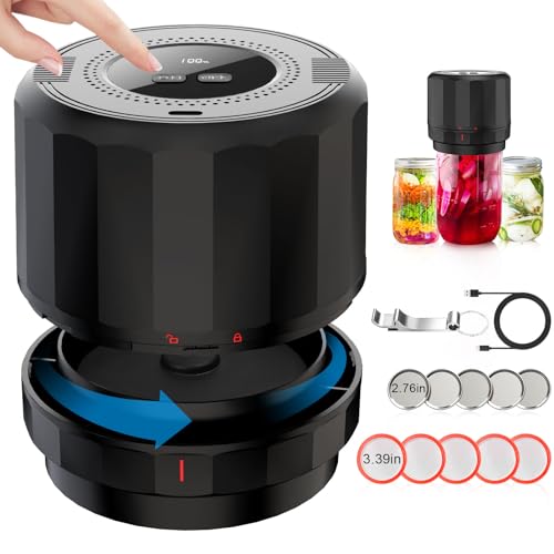 Mason Jar Vacuum Sealer - Electric Mason Jar...