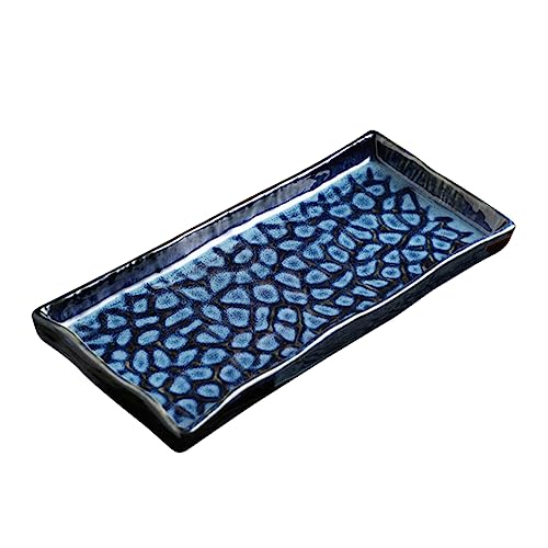 Plato rectangular de cerámica para sushi 12 pulgadas miniatura 6