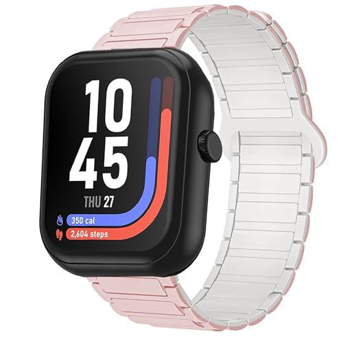 Compatible with ITOUCH AIR 5 Bands, 20mm, 22mm, 24mm Silicone Sport Strap Watchband Compatible with iTouch Sport 4, 3, AIR 3 40MM, 44mm, AIR 4 41mm, 46mm, AIR 5 Smartwatch (Pink, 22mm size band)