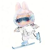 CiuZikGok 4-Piece Ski Set, Winter Clothes for Doll, Includes Ski Goggles, Jacket & Snow Pants and Twin Skis Perfect for 17cm Dolls (Doll Not Included)