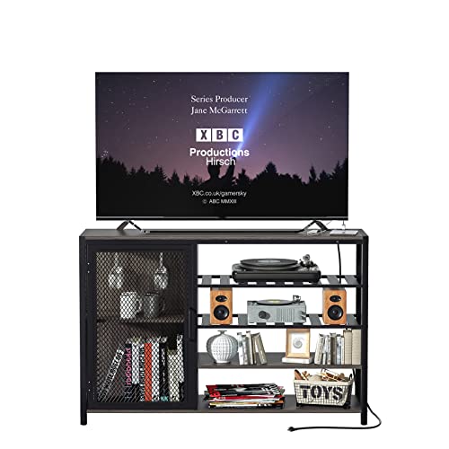 Wasagun Bar Cabinet Liquor Cabinet Bar For Home, Wine Cabinet With Rgb Led Lights And Outlet, Coffee Bar Cabinet With Storage, Corner Cabinet Home Bar Furniture,Industrial #TOP6