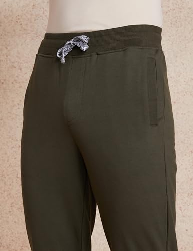 Image of Amazon Brand - Symbol Men's Cotton Rich Strechable Knit Terry Track Pants - Regular Fit