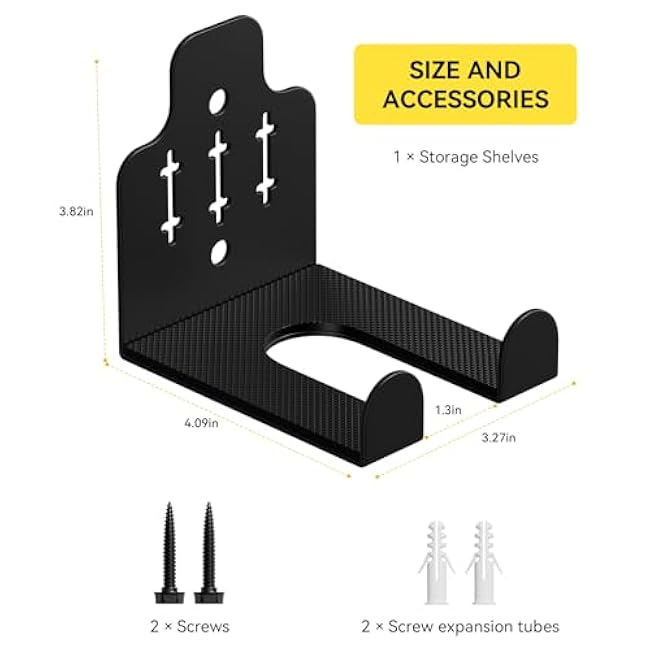 Barbell Wall Holder,Olympic Hanger,Garage Gym Bar Wall Rack,Vertical Barbell Mount Rack,Space Saving Commercial or Home Gym Accessory,Holds Under 33mm Bar Size(Black)