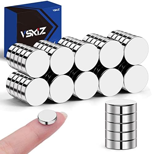 50 Pcs Neodymium Magnets, 10x3mm Tiny Round Disc Refrigerator Magnets