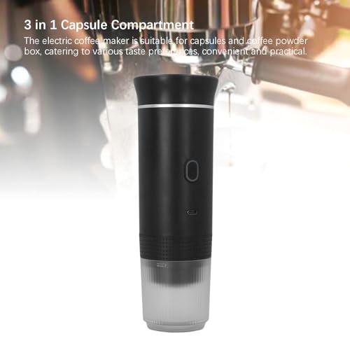 Cafetera portátil eléctrica con batería y presión 15 bar miniatura 7