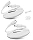 Basesailor DC 12V Verlängerungskabel 9M 2Pack,DC 5,5mm x 2,1mm Netzteil Adapter Flaches Verlängerung Kabel,5521 Buchse auf Stecker für CCTV Überwachungskamera 8,IP Netzwerkkamera 10,DVRs