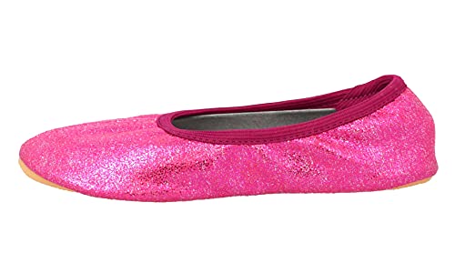 Beck Mädchen Basic Glitzer Gymnastikschuhe, Pink, 28 EU