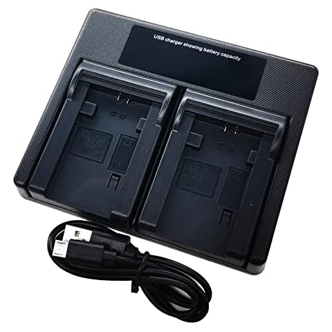 USB Dual Battery Charger for Canon BP-727 BP-719 BP-745 CG-700E LEGRIA VIXIA HF M506 M60 R306 R36 R37 R46 R66 R606 M50 M500 R300 R32 R30 R31 Cover