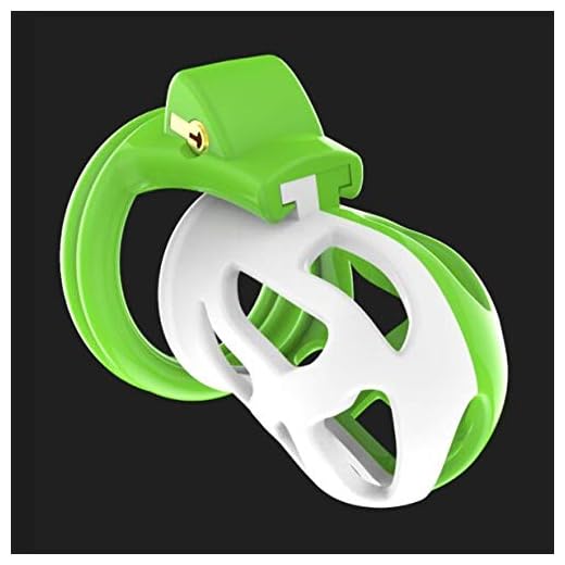 FEIHAI Den vit-gröna kontrastfärgdesignen plast av medicinsk kvalitet ger ett starkt burlås, så att han inte kan fly (4 ringar)-H72