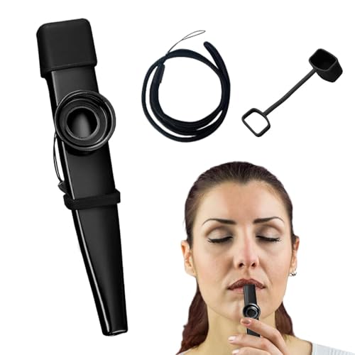 Lnhgh Kazoo Profesional Kazoo para Niños | Metal Kazoo Instrumento Musical Kazoo Portátil Ligero - Kazoo Antideslizante, Juguete de Instrumentos Musicales para Niños/Adultos/Amantes de la Música