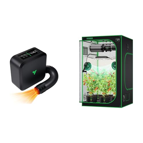 VIVOSUN AeroFlux Smart Grow Tent Heater with Thermostat and...