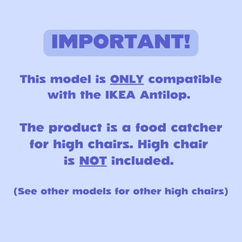 Image of CATCHY -Food Catcher- Compatible with IKEA Antilop High Chair + 11 Other High Chairs -Highchair Sold Separately- Baby & Toddler Food & Mess Catcher -Premium Linen Inspired- Under High Chair Accessory | High Chair Food Catcher - High Chair Sold Separately - Baby & Toddler Food & Mess Catcher - Under High Chair Accessory