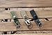 XTACER Tactical Molle Key Ring Gear Key Keeper Keychain Snap Secure BLACK (Pack of 2)