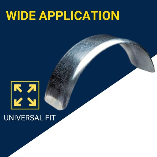 "Tie Down Engineering 86264 Fender Single Round Galvanized Fits 8"" Tire 1 Per Pk", Silver, Standard #TOP2