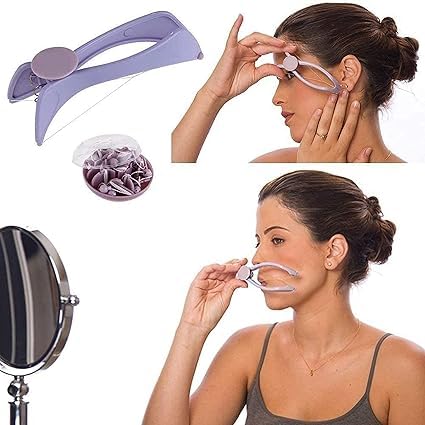 RENARSH Eyebrow Threading Tool | Painless Facial Hair Remover for Women & Men | Slique Self Threading Kit for Eyebrows, Face & Body | Precise, Cordless & Easy to Use Threading Machine (Unisex) - Image 2 thumbnail