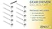 Zipbolt 13.600 UT Railbolt Bulk Pack — Connect Handrails to Staircase Fittings and Newels, Durable, Fast, and Easy Residential and Commercial Installation, New Construction and Remodels