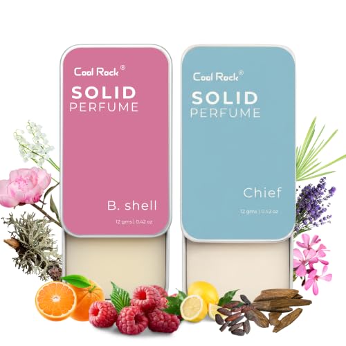 Image of Solid Perfume Combo - Long Lasting Solid Wax Perfume for Men & Women | Alcohol-Free, Travel-Friendly Pocket Perfume (12g Each) (Chief + B.Shell)