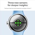 Google Pixel Watch 2 (Previous Model) with the Best of Fitbit - Heart Rate Tracking, Stress Management, Safety Features - Android Smartwatch - Champagne Gold Aluminum Case - Hazel Active Band - LTE - Image 2