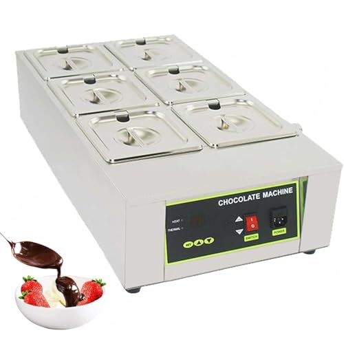 Fondoir À Chocolat Professionnel avec Contrôle Numérique De La Température Et Soupapes De Sécurité, Idéal pour Les Restaurants Et Les Pâtisseries.,6 Cylinder
