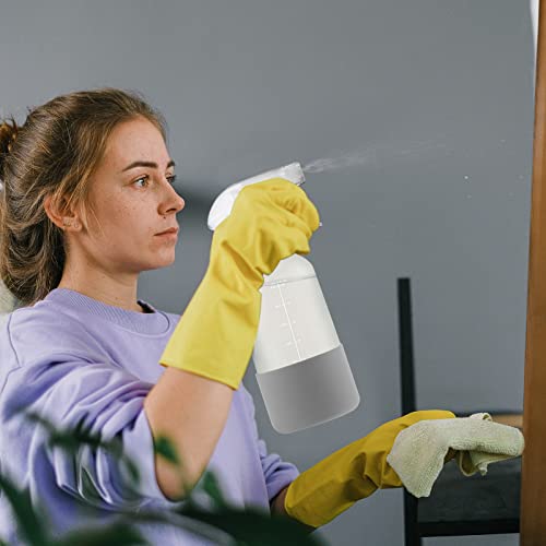 Roetell Frosted Glass Spray Bottles With Silicone Sleeve,16Oz Refillable Spray Bottle With Mist And Stream Settings For Bath, Beauty, Hair, Plants, Pets (2Pack/Gray) #TOP5