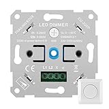 💡【Ausgangsleistung】: Einsetzbarer PhasenabschnittDimmer perfekt für dimmbare LED ( 5-200 W ) und Halogen Leuchtmittel ( 5-200 W ),Bieten Sie einen gleichmäßigen Dimmbereich von 0% bis 100%.