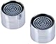 GROHE Wassersparset (wassersparend, 5,7 l/min bei 3 bar, schnelle Reinigung, 2 Spar- Mousseure M22, langlebig), chrom, 40527000
