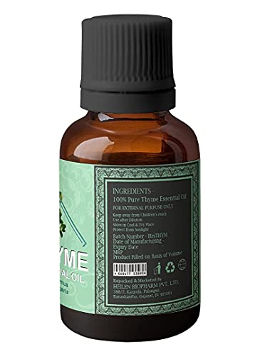 Image of Heilen Biopharm Thyme Essential Oil For Anti-Bacterial & Improve Skin Health - 15 mL Bottle Pack of 1