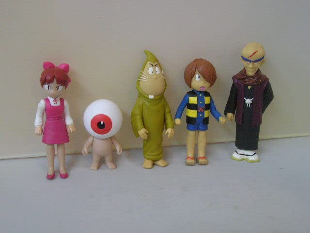 Amazon | ！！ ゲゲゲの鬼太郎 ソフビ 5種セット ねずみ男 目玉の
