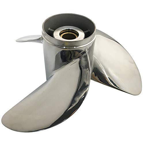 Image of Stainless Steel Propeller 13 1 /2x15 14x17 14x19 14x21 13 7 /8X15 for DF70 /80 /90 /100 /115 /140 Suzuki Outboard 15 Spline Tooth RH