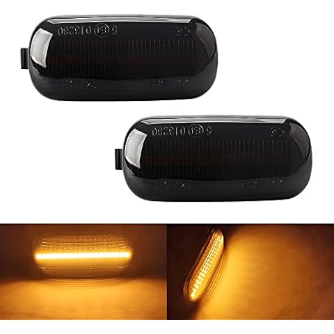 2PCS Dynamic LED Side Lights, Indicator Lights,Turn Signal Light Components Canbus no error Compatible with 2003-2011 Audi A3 S3 A4 S4 A6 S6 RS6 B6 B7 B8 C7 Cover