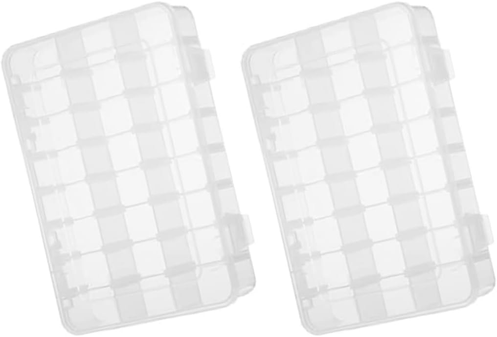 Biella™ 12 Grids PVC Compartment Container, Beads Storage Organizer Box Case with Adjustable & Removable Dividers for Jewelry Craft Tackles Tools, Screw Etc. Pack Of 2