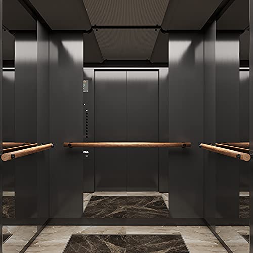 Accoudoir d'escalier de haute qualité en bois véritable et fer stable - 6