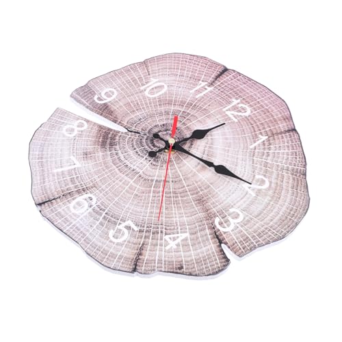 LIFKOME Reloj De Pared Silencioso Decoración Anual para El Hogar 30 Cm Elegante Reloj Colgante Fácil De Instalar Madera
